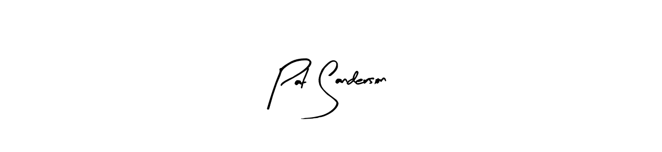 Pat Sanderson stylish signature style. Best Handwritten Sign (Arty Signature) for my name. Handwritten Signature Collection Ideas for my name Pat Sanderson. Pat Sanderson signature style 8 images and pictures png