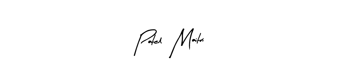 How to make Patel  Maitri signature? Arty Signature is a professional autograph style. Create handwritten signature for Patel  Maitri name. Patel  Maitri signature style 8 images and pictures png