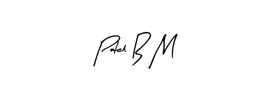 How to Draw Patel B M signature style? Arty Signature is a latest design signature styles for name Patel B M. Patel B M signature style 8 images and pictures png