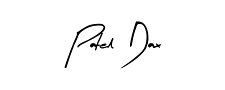 The best way (Arty Signature) to make a short signature is to pick only two or three words in your name. For converting this name Patel Dax. Patel Dax signature style 8 images and pictures png