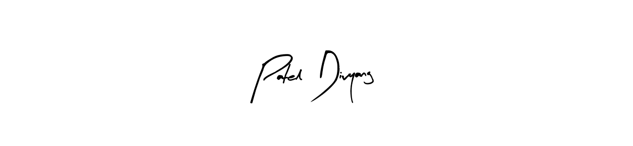 You should practise on your own different ways (Arty Signature) to write your name (Patel Divyang) in signature. don't let someone else do it for you. Patel Divyang signature style 8 images and pictures png