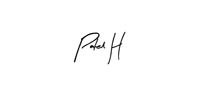 Make a beautiful signature design for name Patel H. With this signature (Arty Signature) style, you can create a handwritten signature for free. Patel H signature style 8 images and pictures png