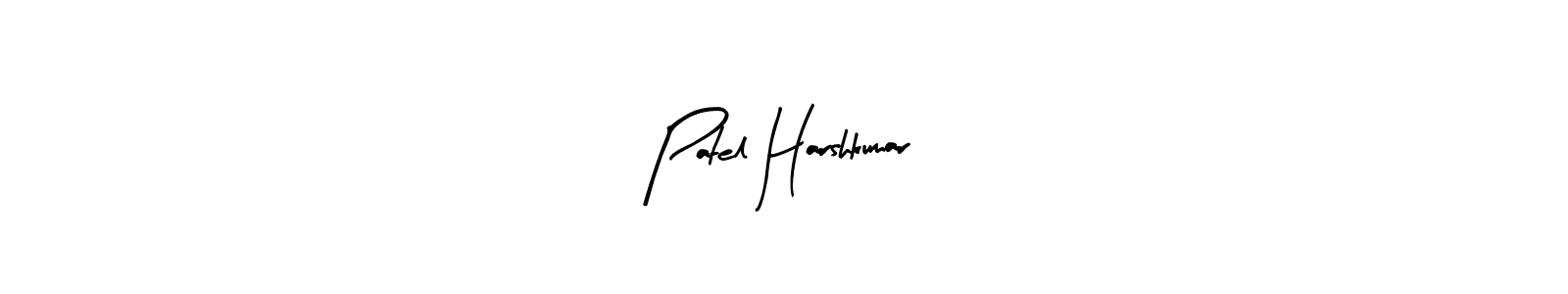 Make a beautiful signature design for name Patel Harshkumar. With this signature (Arty Signature) style, you can create a handwritten signature for free. Patel Harshkumar signature style 8 images and pictures png