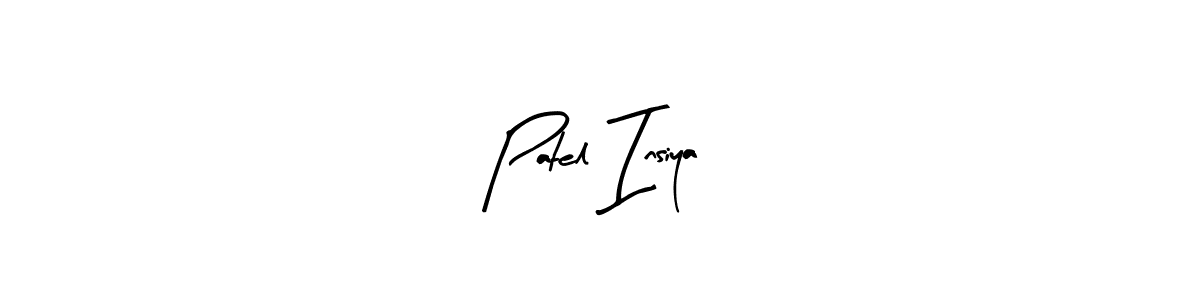 Also You can easily find your signature by using the search form. We will create Patel Insiya name handwritten signature images for you free of cost using Arty Signature sign style. Patel Insiya signature style 8 images and pictures png