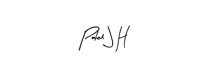 Similarly Arty Signature is the best handwritten signature design. Signature creator online .You can use it as an online autograph creator for name Patel J H. Patel J H signature style 8 images and pictures png