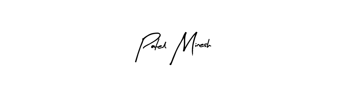 Make a beautiful signature design for name Patel Minesh. With this signature (Arty Signature) style, you can create a handwritten signature for free. Patel Minesh signature style 8 images and pictures png