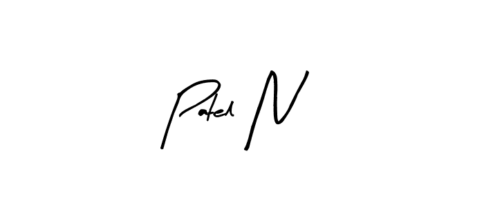 Patel N stylish signature style. Best Handwritten Sign (Arty Signature) for my name. Handwritten Signature Collection Ideas for my name Patel N. Patel N signature style 8 images and pictures png