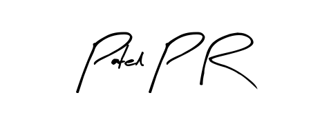 Patel P R stylish signature style. Best Handwritten Sign (Arty Signature) for my name. Handwritten Signature Collection Ideas for my name Patel P R. Patel P R signature style 8 images and pictures png