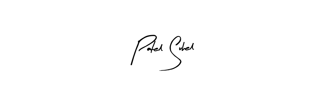 Design your own signature with our free online signature maker. With this signature software, you can create a handwritten (Arty Signature) signature for name Patel Suhel. Patel Suhel signature style 8 images and pictures png