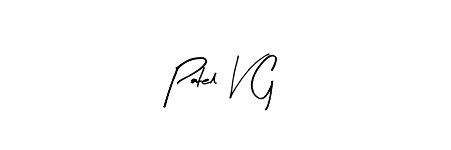 Create a beautiful signature design for name Patel V G. With this signature (Arty Signature) fonts, you can make a handwritten signature for free. Patel V G signature style 8 images and pictures png