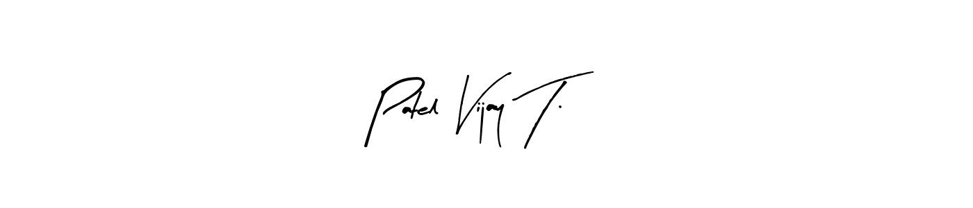 How to Draw Patel Vijay T. signature style? Arty Signature is a latest design signature styles for name Patel Vijay T.. Patel Vijay T. signature style 8 images and pictures png