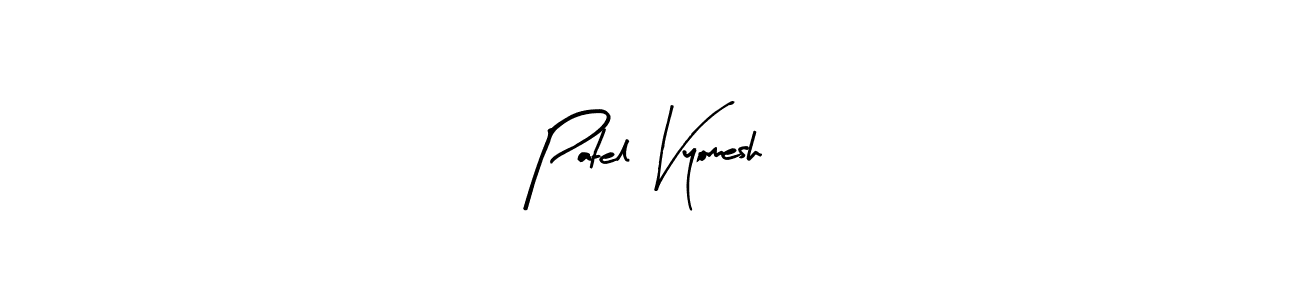 Best and Professional Signature Style for Patel Vyomesh. Arty Signature Best Signature Style Collection. Patel Vyomesh signature style 8 images and pictures png