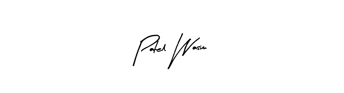Make a beautiful signature design for name Patel Wasim. Use this online signature maker to create a handwritten signature for free. Patel Wasim signature style 8 images and pictures png