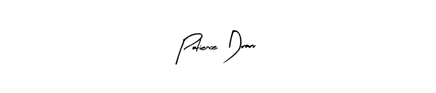 Similarly Arty Signature is the best handwritten signature design. Signature creator online .You can use it as an online autograph creator for name Patience Draru. Patience Draru signature style 8 images and pictures png