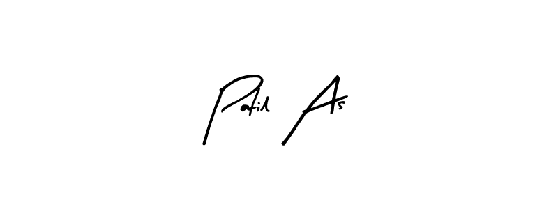 How to make Patil As signature? Arty Signature is a professional autograph style. Create handwritten signature for Patil As name. Patil As signature style 8 images and pictures png