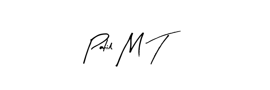 The best way (Arty Signature) to make a short signature is to pick only two or three words in your name. The name Patil M T include a total of six letters. For converting this name. Patil M T signature style 8 images and pictures png