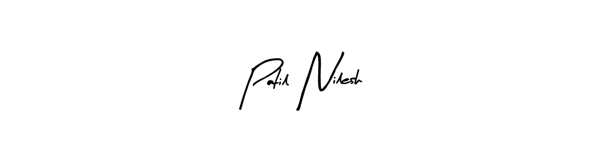 Create a beautiful signature design for name Patil Nilesh. With this signature (Arty Signature) fonts, you can make a handwritten signature for free. Patil Nilesh signature style 8 images and pictures png