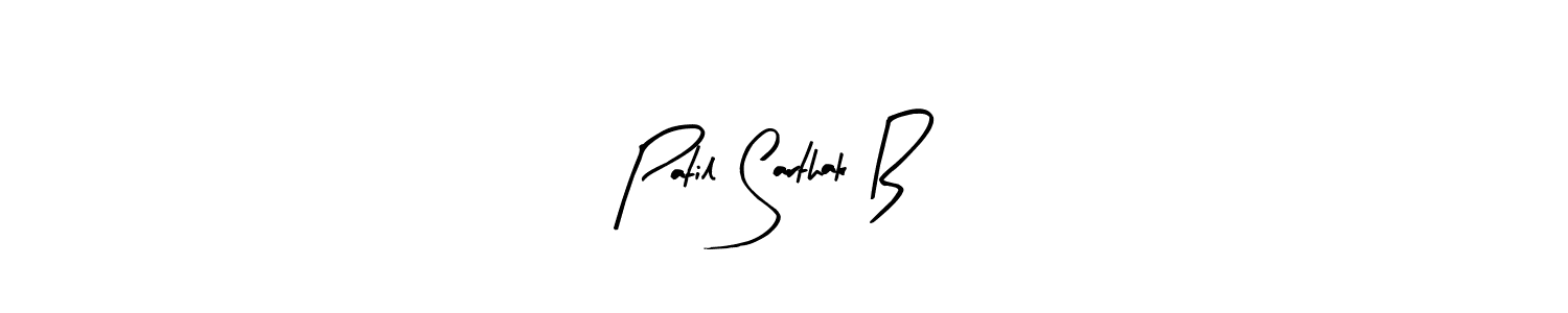 You should practise on your own different ways (Arty Signature) to write your name (Patil Sarthak B) in signature. don't let someone else do it for you. Patil Sarthak B signature style 8 images and pictures png