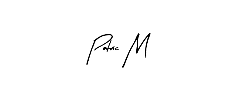 Patric M stylish signature style. Best Handwritten Sign (Arty Signature) for my name. Handwritten Signature Collection Ideas for my name Patric M. Patric M signature style 8 images and pictures png