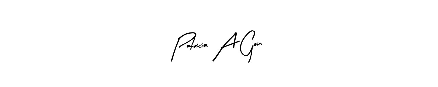 You should practise on your own different ways (Arty Signature) to write your name (Patricia A Goin) in signature. don't let someone else do it for you. Patricia A Goin signature style 8 images and pictures png