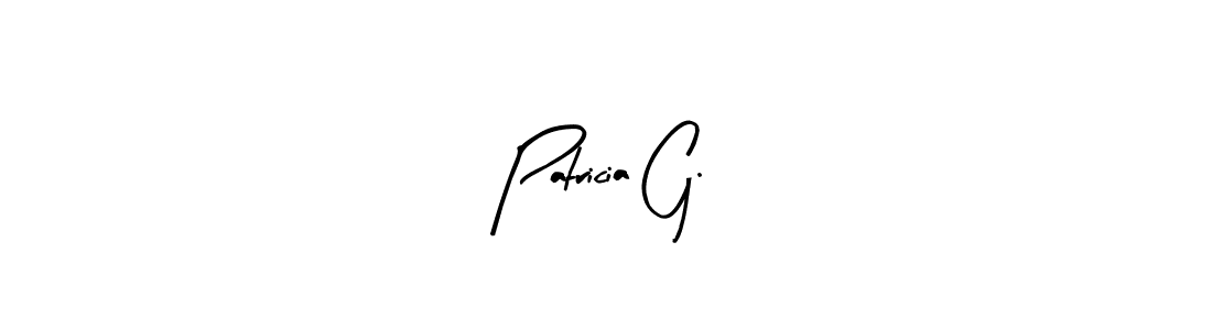 How to make Patricia G. name signature. Use Arty Signature style for creating short signs online. This is the latest handwritten sign. Patricia G. signature style 8 images and pictures png