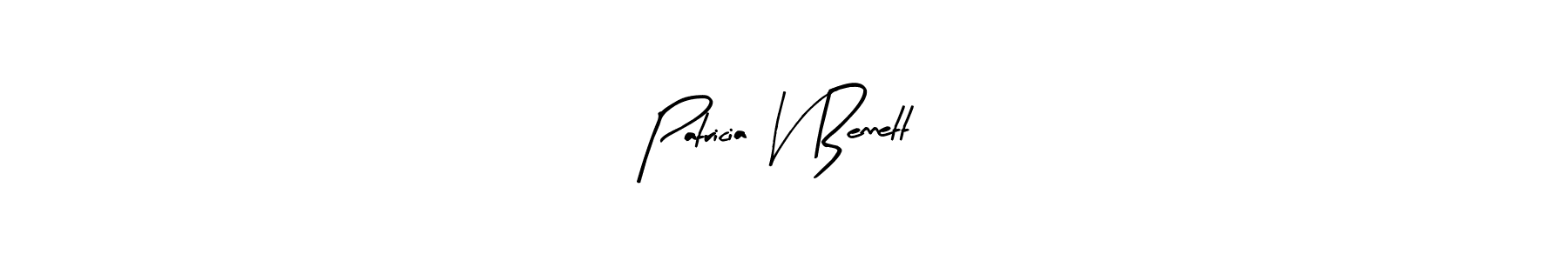 The best way (Arty Signature) to make a short signature is to pick only two or three words in your name. The name Patricia V Bennett include a total of six letters. For converting this name. Patricia V Bennett signature style 8 images and pictures png