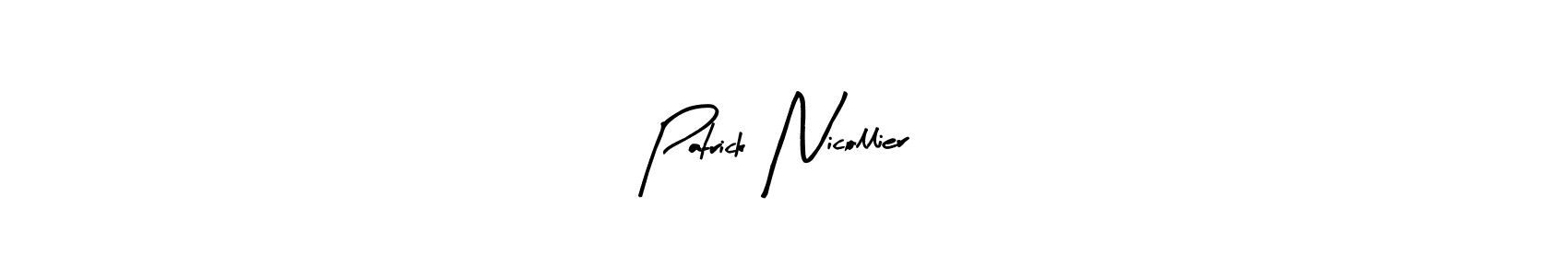 This is the best signature style for the Patrick Nicollier name. Also you like these signature font (Arty Signature). Mix name signature. Patrick Nicollier signature style 8 images and pictures png