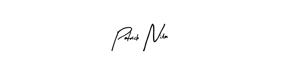 Make a beautiful signature design for name Patrick Nila. Use this online signature maker to create a handwritten signature for free. Patrick Nila signature style 8 images and pictures png