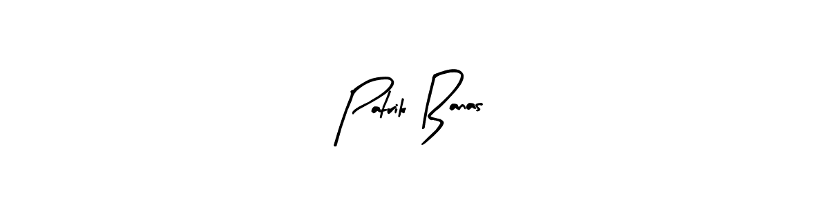 Similarly Arty Signature is the best handwritten signature design. Signature creator online .You can use it as an online autograph creator for name Patrik Banas. Patrik Banas signature style 8 images and pictures png