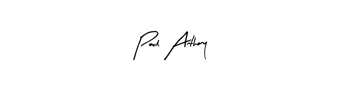 Arty Signature is a professional signature style that is perfect for those who want to add a touch of class to their signature. It is also a great choice for those who want to make their signature more unique. Get Paul Anthony name to fancy signature for free. Paul Anthony signature style 8 images and pictures png