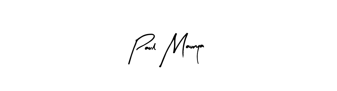 How to make Paul Maurya name signature. Use Arty Signature style for creating short signs online. This is the latest handwritten sign. Paul Maurya signature style 8 images and pictures png