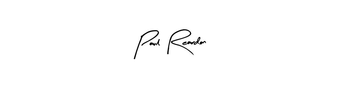 Make a beautiful signature design for name Paul Reardon. Use this online signature maker to create a handwritten signature for free. Paul Reardon signature style 8 images and pictures png