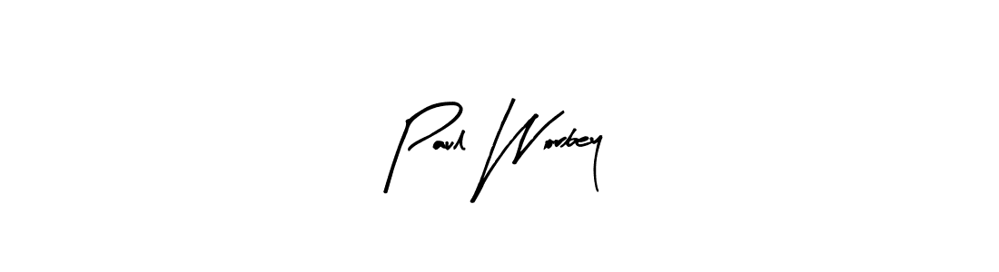 Design your own signature with our free online signature maker. With this signature software, you can create a handwritten (Arty Signature) signature for name Paul Worbey. Paul Worbey signature style 8 images and pictures png
