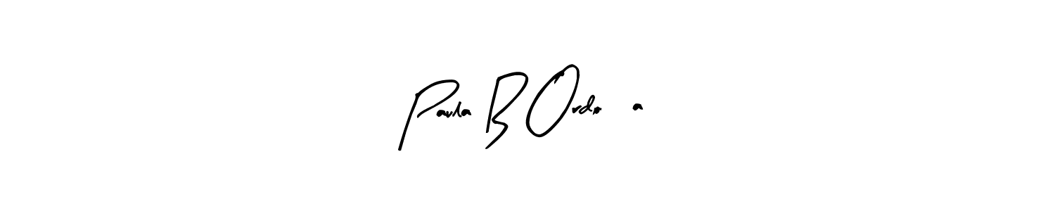 How to make Paula B Ordoña signature? Arty Signature is a professional autograph style. Create handwritten signature for Paula B Ordoña name. Paula B Ordoña signature style 8 images and pictures png