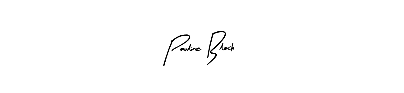 Make a beautiful signature design for name Pauline Block. With this signature (Arty Signature) style, you can create a handwritten signature for free. Pauline Block signature style 8 images and pictures png