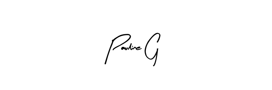 Pauline G stylish signature style. Best Handwritten Sign (Arty Signature) for my name. Handwritten Signature Collection Ideas for my name Pauline G. Pauline G signature style 8 images and pictures png
