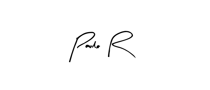 How to make Paulo R signature? Arty Signature is a professional autograph style. Create handwritten signature for Paulo R name. Paulo R signature style 8 images and pictures png