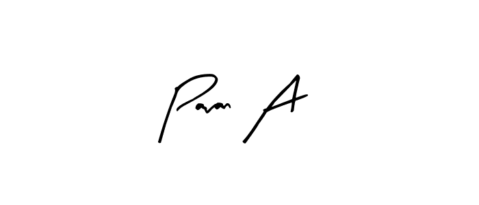 Create a beautiful signature design for name Pavan A. With this signature (Arty Signature) fonts, you can make a handwritten signature for free. Pavan A signature style 8 images and pictures png