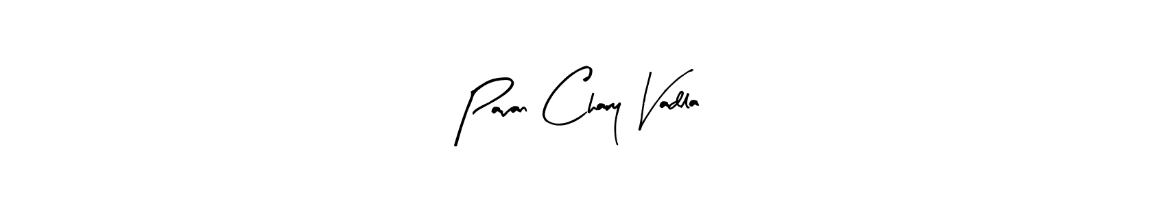 How to make Pavan Chary Vadla name signature. Use Arty Signature style for creating short signs online. This is the latest handwritten sign. Pavan Chary Vadla signature style 8 images and pictures png