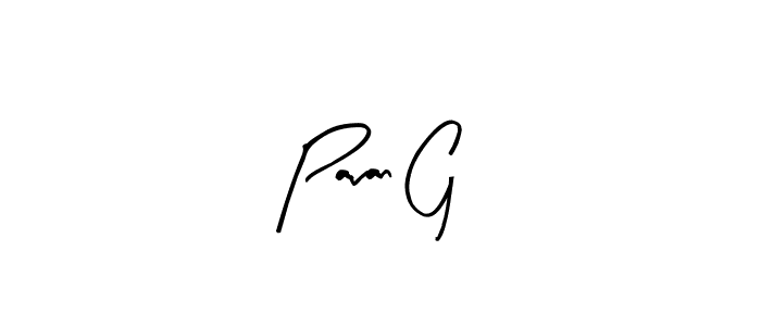 Use a signature maker to create a handwritten signature online. With this signature software, you can design (Arty Signature) your own signature for name Pavan G. Pavan G signature style 8 images and pictures png