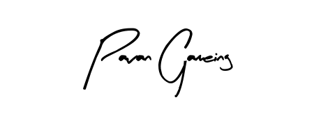 Practice writing Pavan Gameing with the flow of Arty Signature lettering. A fantastic source of inspiration for developing your personal signature style. Pavan Gameing signature style 8 images and pictures png