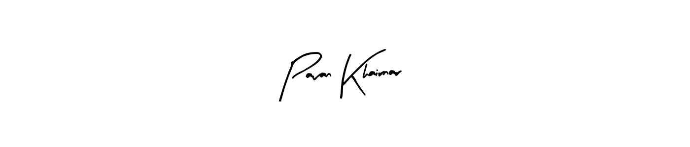 Create a beautiful signature design for name Pavan Khairnar. With this signature (Arty Signature) fonts, you can make a handwritten signature for free. Pavan Khairnar signature style 8 images and pictures png