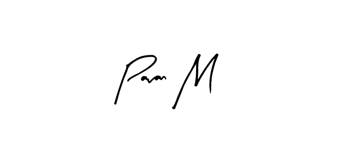 Use a signature maker to create a handwritten signature online. With this signature software, you can design (Arty Signature) your own signature for name Pavan M. Pavan M signature style 8 images and pictures png