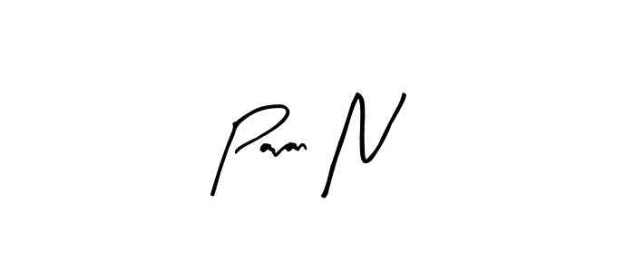 Pavan N stylish signature style. Best Handwritten Sign (Arty Signature) for my name. Handwritten Signature Collection Ideas for my name Pavan N. Pavan N signature style 8 images and pictures png