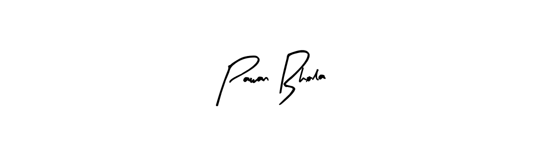 Similarly Arty Signature is the best handwritten signature design. Signature creator online .You can use it as an online autograph creator for name Pawan Bhola. Pawan Bhola signature style 8 images and pictures png