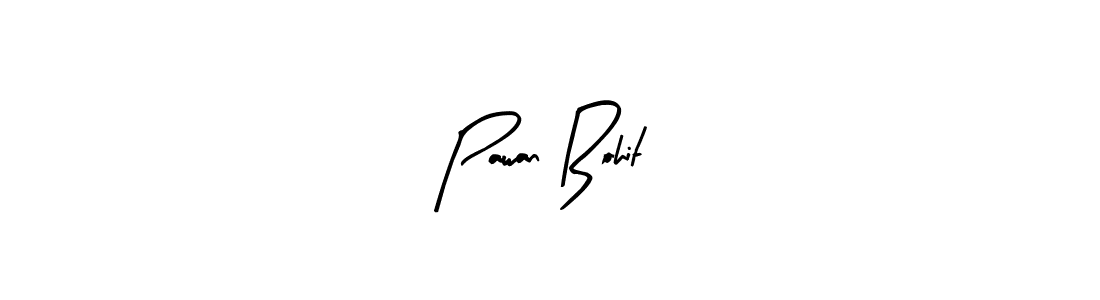 How to make Pawan Bohit name signature. Use Arty Signature style for creating short signs online. This is the latest handwritten sign. Pawan Bohit signature style 8 images and pictures png