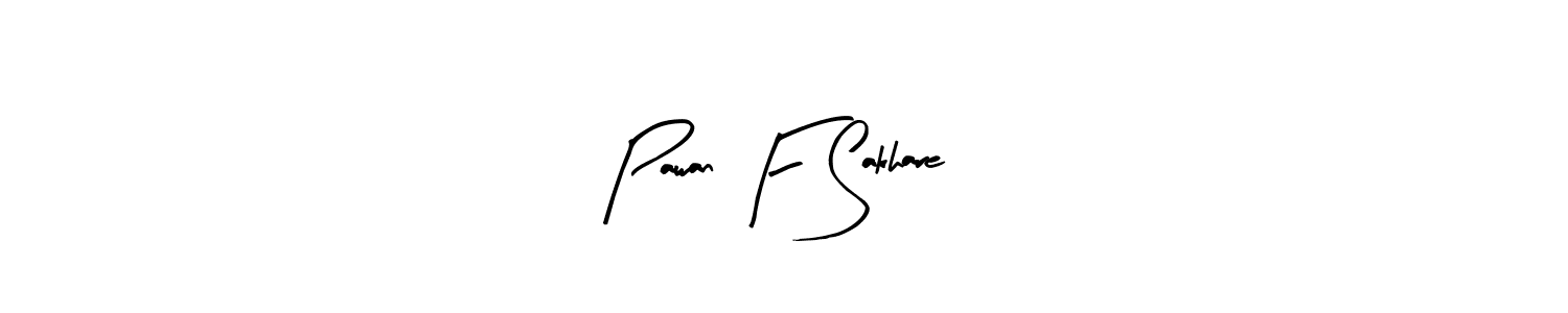 Use a signature maker to create a handwritten signature online. With this signature software, you can design (Arty Signature) your own signature for name Pawan F Sakhare. Pawan F Sakhare signature style 8 images and pictures png