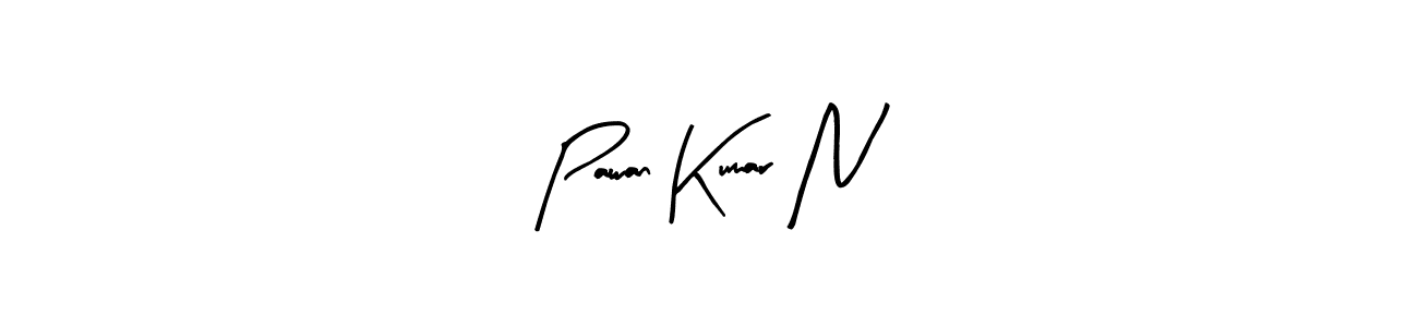 Design your own signature with our free online signature maker. With this signature software, you can create a handwritten (Arty Signature) signature for name Pawan Kumar N. Pawan Kumar N signature style 8 images and pictures png