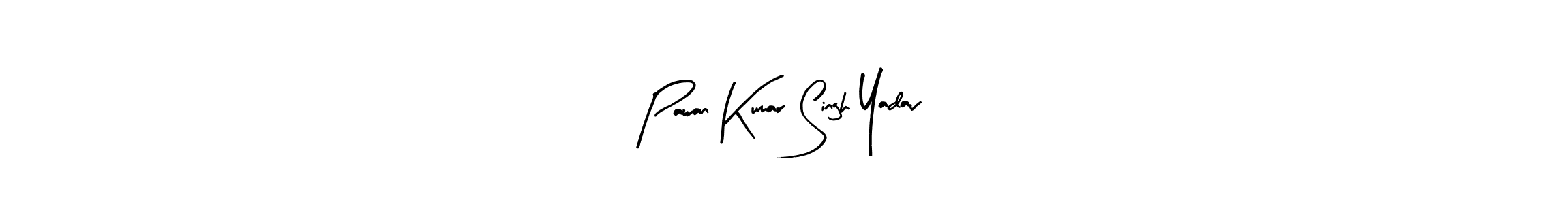 Make a beautiful signature design for name Pawan Kumar Singh Yadav. With this signature (Arty Signature) style, you can create a handwritten signature for free. Pawan Kumar Singh Yadav signature style 8 images and pictures png