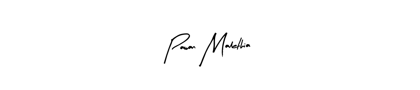 Similarly Arty Signature is the best handwritten signature design. Signature creator online .You can use it as an online autograph creator for name Pawan Malethia. Pawan Malethia signature style 8 images and pictures png